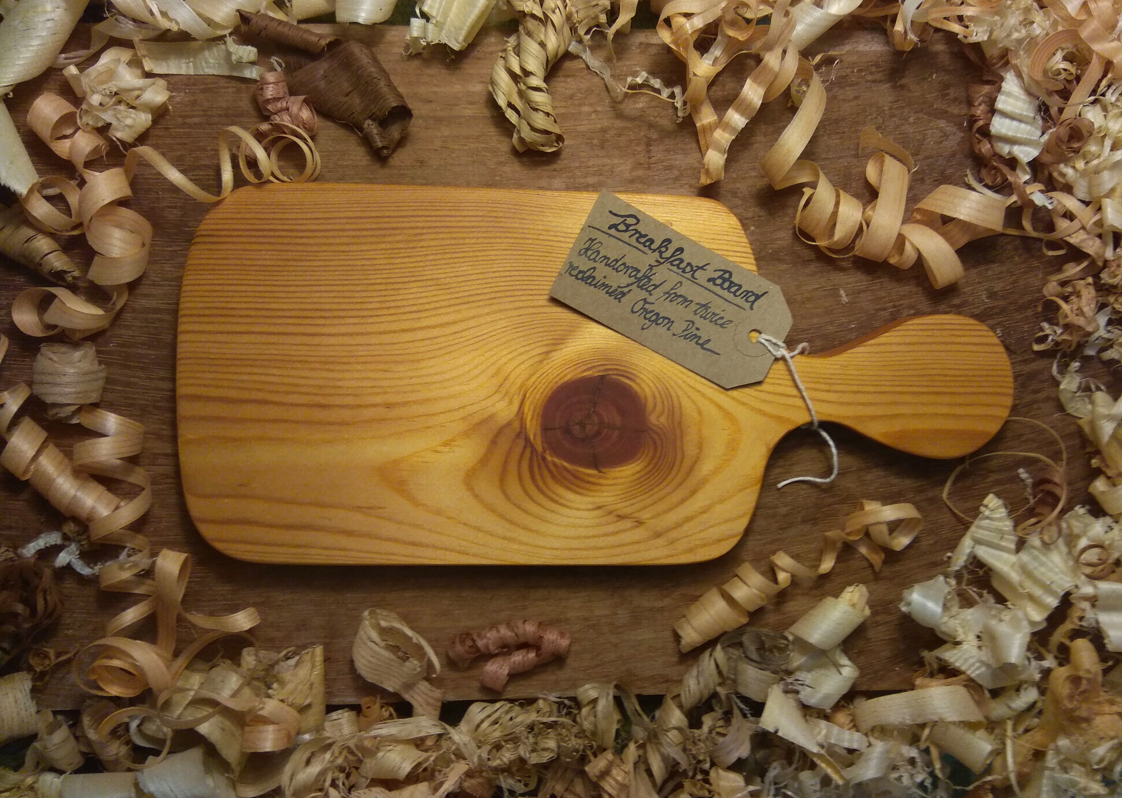 Rustic Breakfast Board Oregon Pine Rustic Breakfast Board Oregon Pine