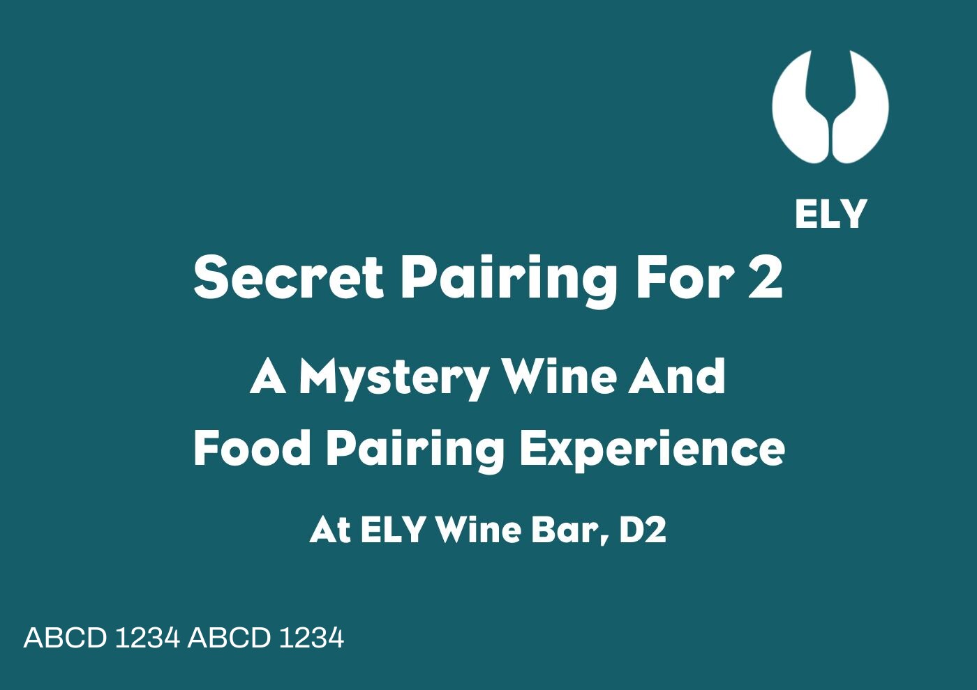 'Secret Pairing For 2' A Mystery Wine And Food Pairing Experience At ELY Wine Bar, D2