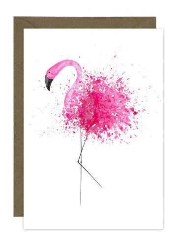 Greeting Card 'Flamingo"