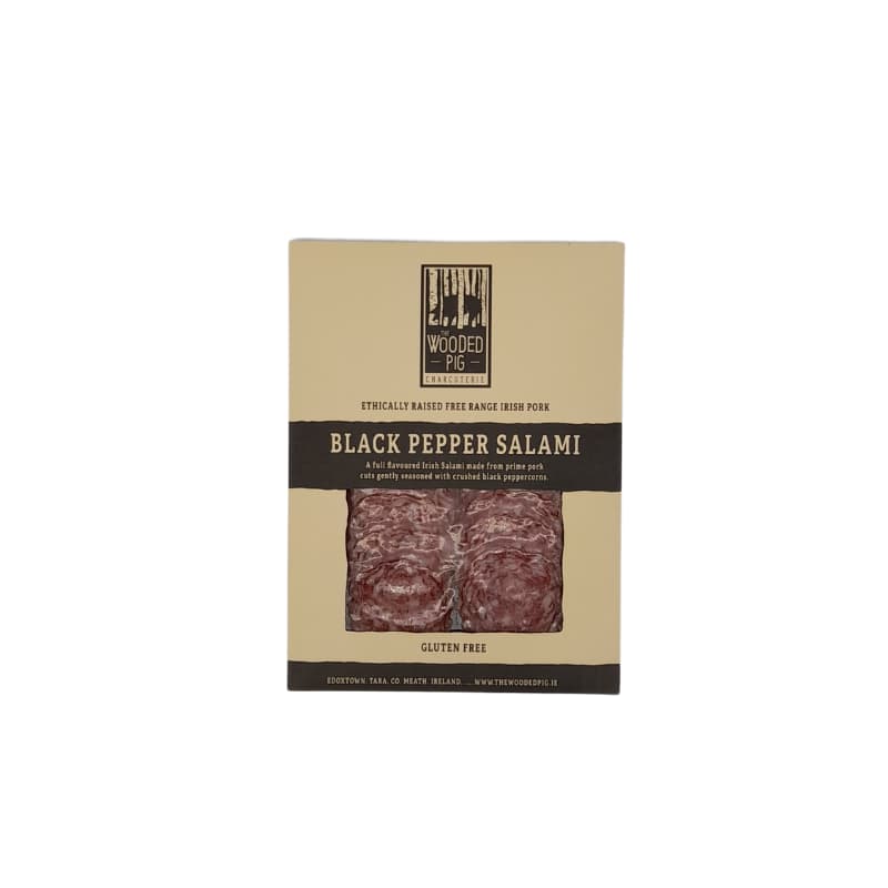 The Wooded Pig Black Pepper Salami (125g)